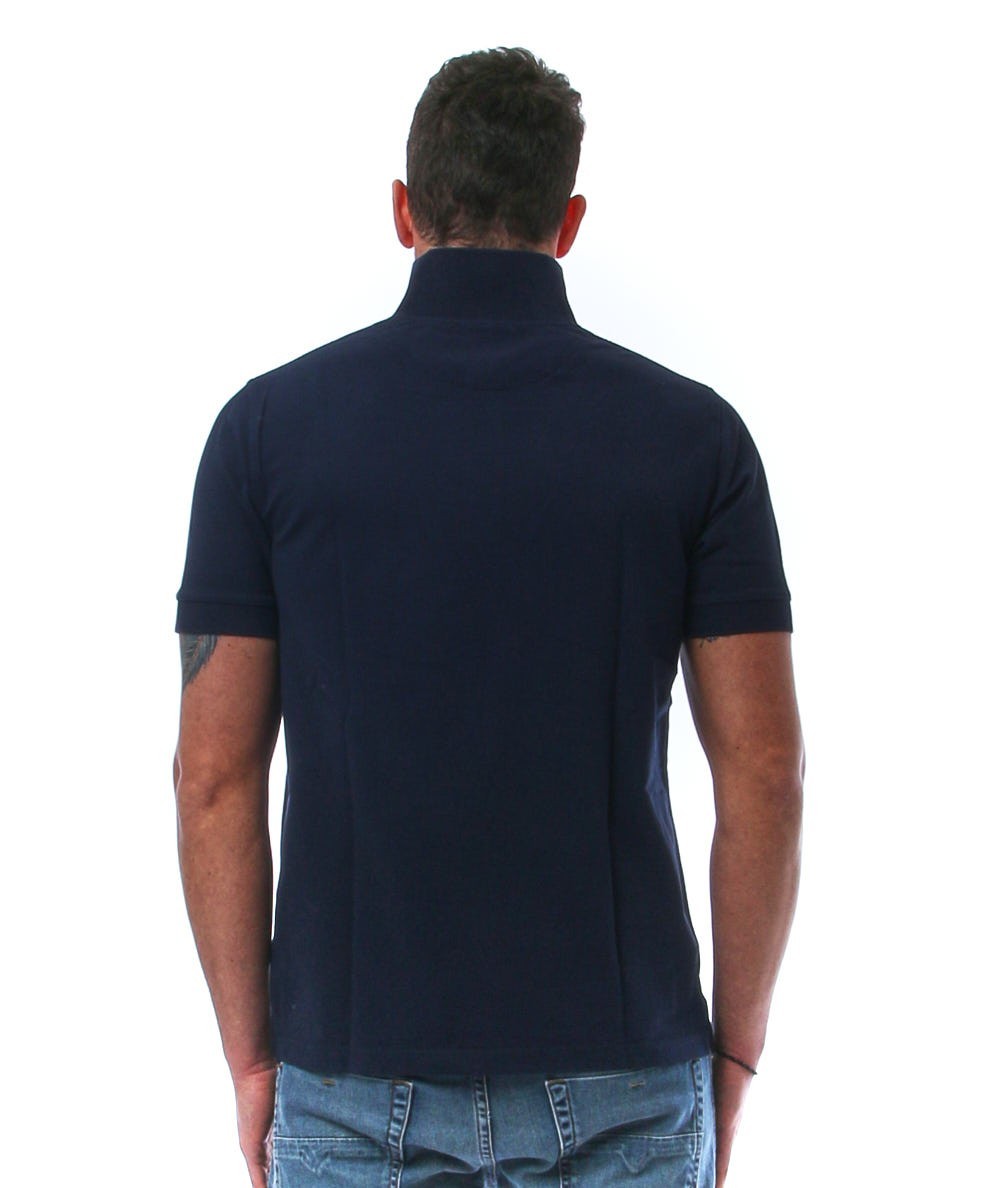 SUN68 POLO COLD DYE DETAILS EL. A34104 BLU NAVY