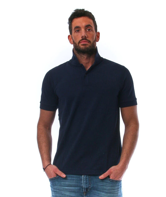 SUN68 POLO COLD DYE DETAILS EL. A34104 BLU NAVY