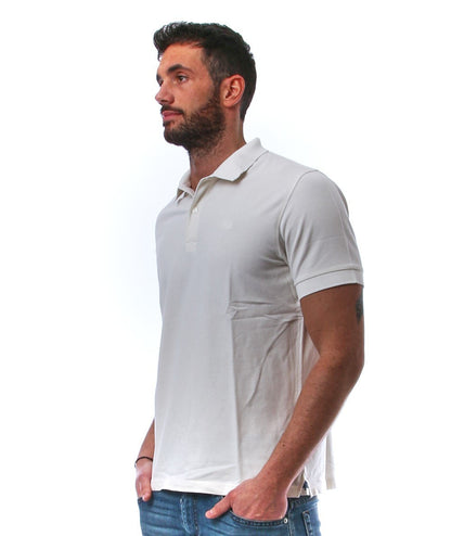 SUN68 POLO COLD DYE DETAILS EL. A34104 BIANCO