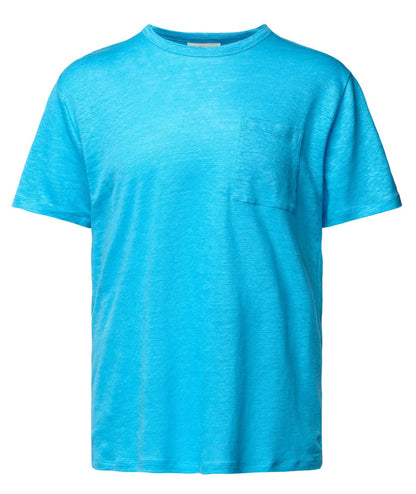 MC2 SAINT BARTH T-SHIRT ECSTASEA IN LINO 04219D AZZURRO