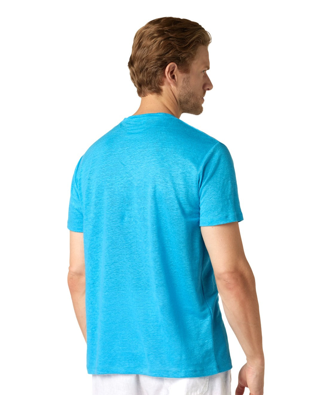 MC2 SAINT BARTH T-SHIRT ECSTASEA IN LINO 04219D AZZURRO