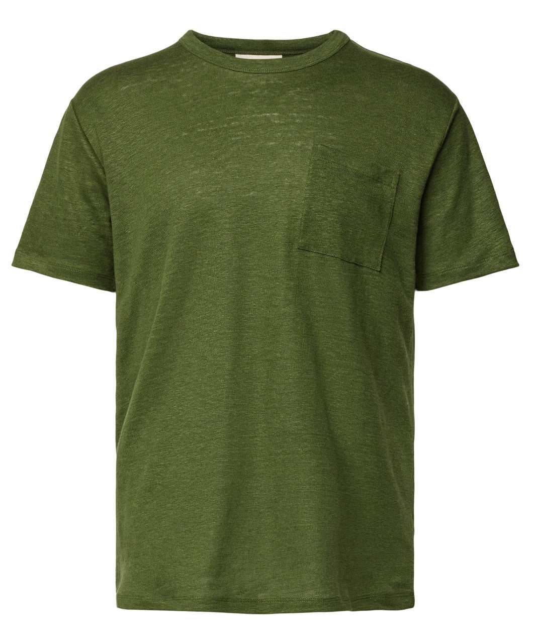 MC2 SAINT BARTH T-SHIRT ECSTASEA IN LINO 00513D VERDE MILITARE