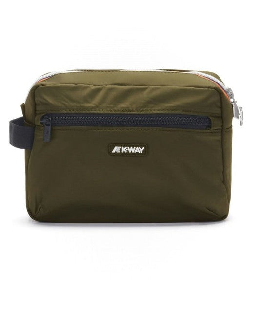 K-WAY TROUSSE IN NYLON RIPSTOP DEMU K4127TW VERDE ANTRACITE