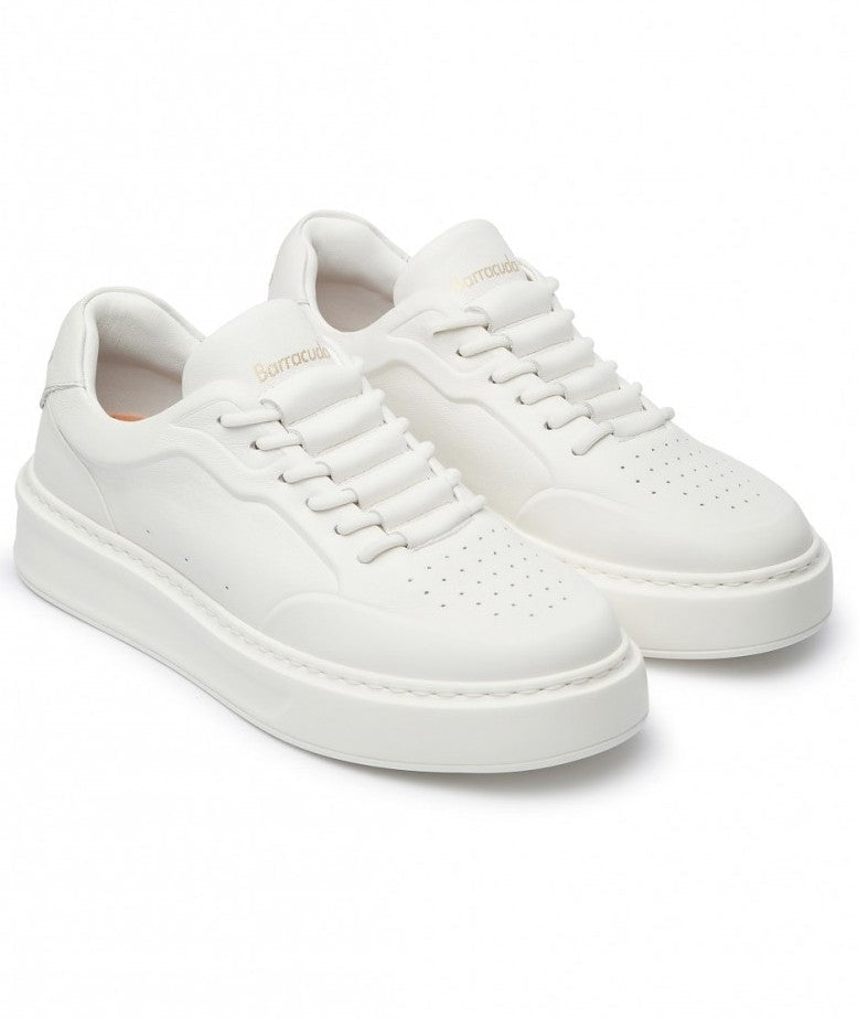 BARRACUDA SNEAKERS SUOLA ALTA BOZEMAN BD1415 BIANCO