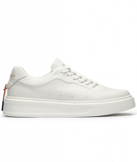 BARRACUDA SNEAKERS SUOLA ALTA BOZEMAN BD1415 BIANCO