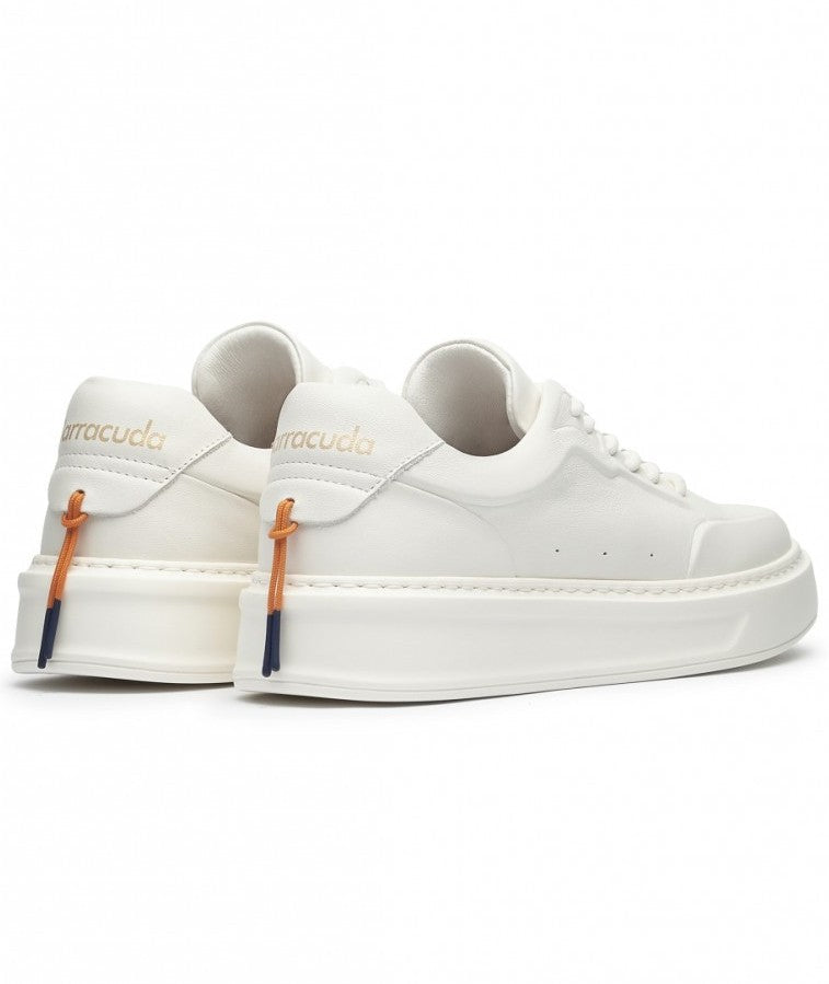 BARRACUDA SNEAKERS SUOLA ALTA BOZEMAN BD1415 BIANCO