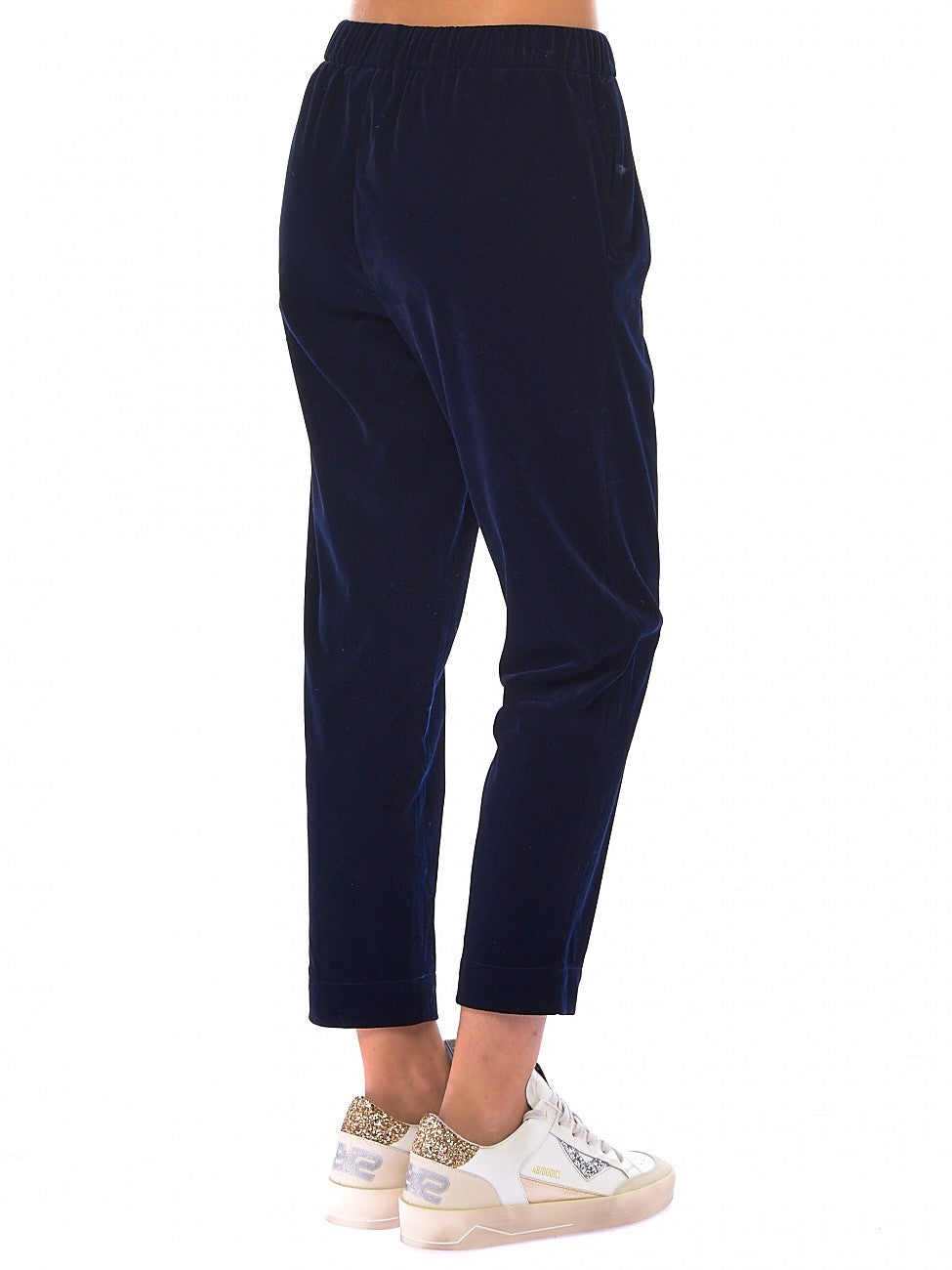 SUN68 PANTALONI CORDUROY CON COULISSE P43203 BLU NAVY