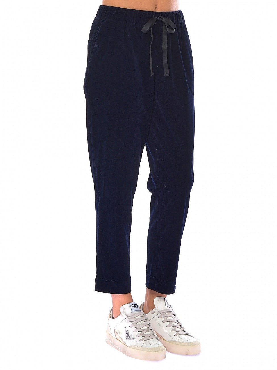 SUN68 PANTALONI CORDUROY CON COULISSE P43203 BLU NAVY