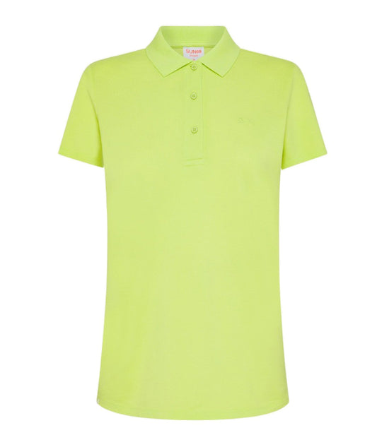 SUN68 POLO COLD DYE EL. A34207 LIME