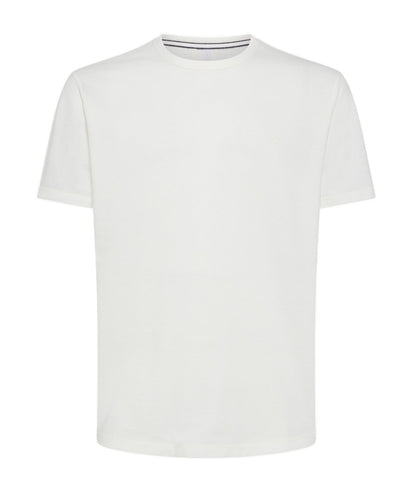 SUN68 T-SHIRT IN COTONE OPERATO T34127 BIANCO