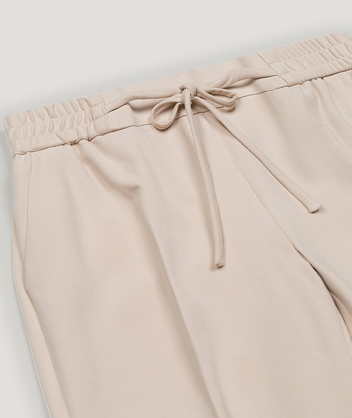 CIRCOLO 1901 PANTALONI CON COULISSE IN PIQUET FD2993 CREMA