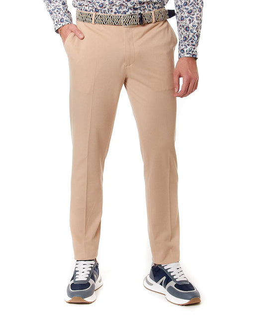 CIRCOLO 1901 PANTALONE CHINO IN PIQUET CN4223 SABBIA