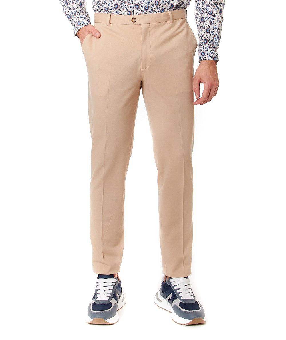 CIRCOLO 1901 PANTALONE CHINO IN PIQUET CN4223 SABBIA