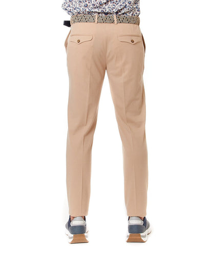 CIRCOLO 1901 PANTALONE CHINO IN PIQUET CN4223 SABBIA