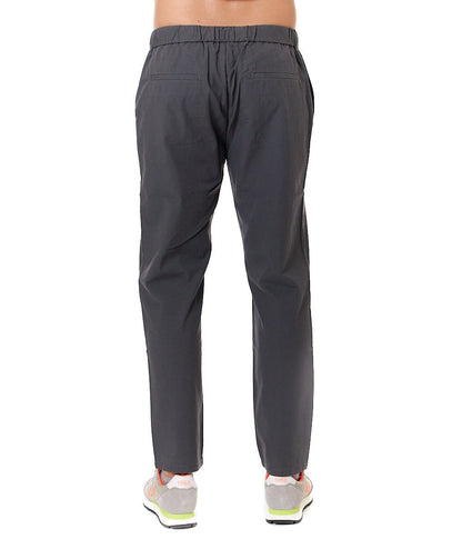 SUN68 PANTALONE TENCEL CON COULISSE P34106 ANTRACITE