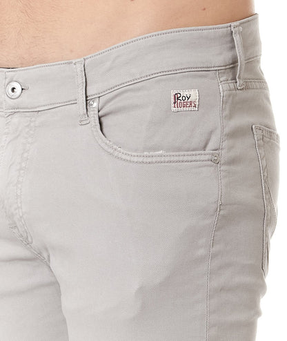 ROY ROGER'S PANTALONE 517 IN DRILL LEGGERO RRU089P0370127 GRIGIO SASSO