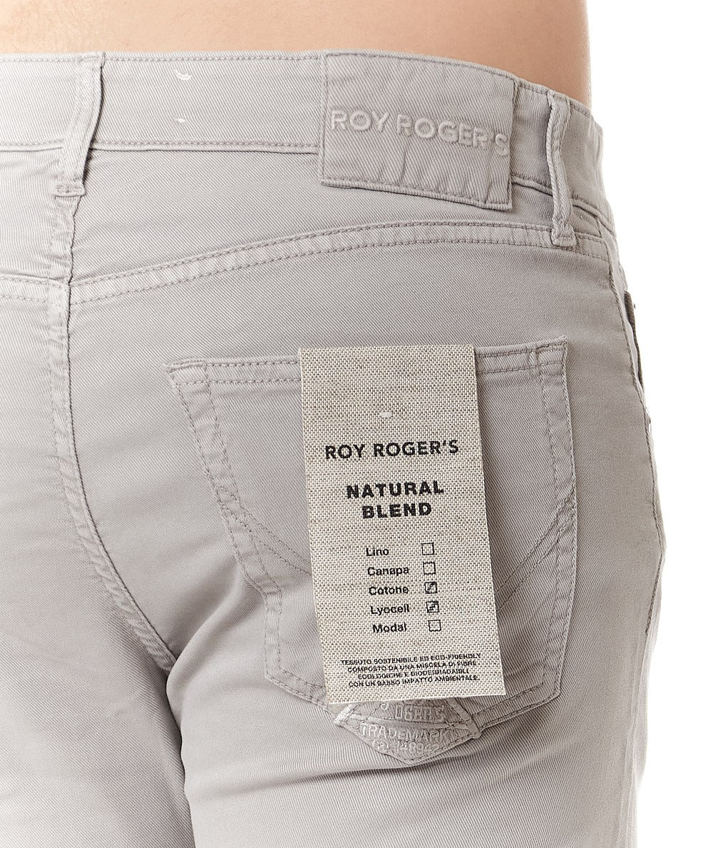 ROY ROGER'S PANTALONE 517 IN DRILL LEGGERO RRU089P0370127 GRIGIO SASSO