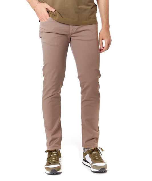 ROY ROGER'S PANTALONE IN GABARDINA 517 PLAIN RRU089C9250112 BEIGE