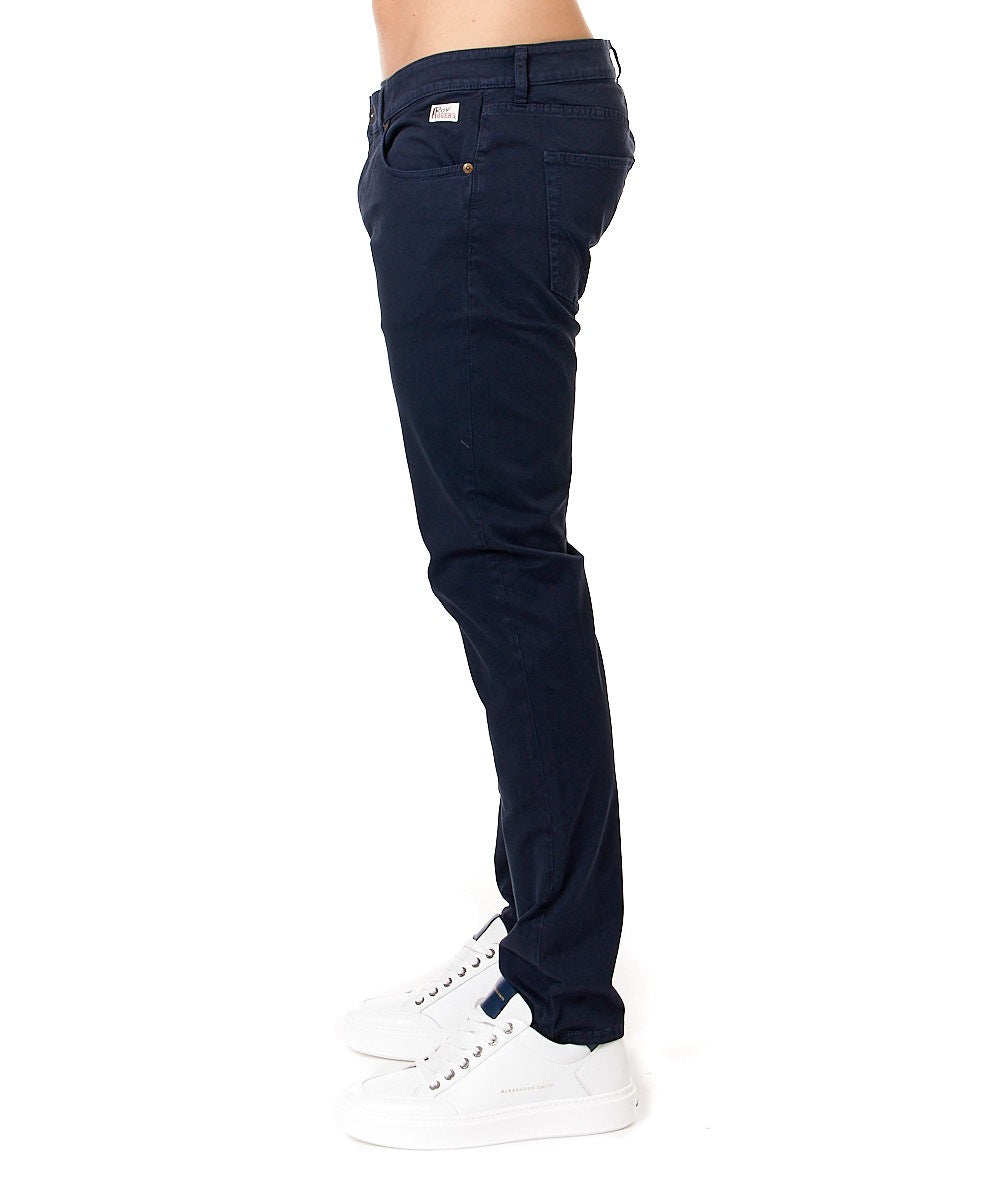 ROY ROGER'S PANTALONE IN GABARDINA 517 PLAIN RRU089C9250112 BLU NAVY