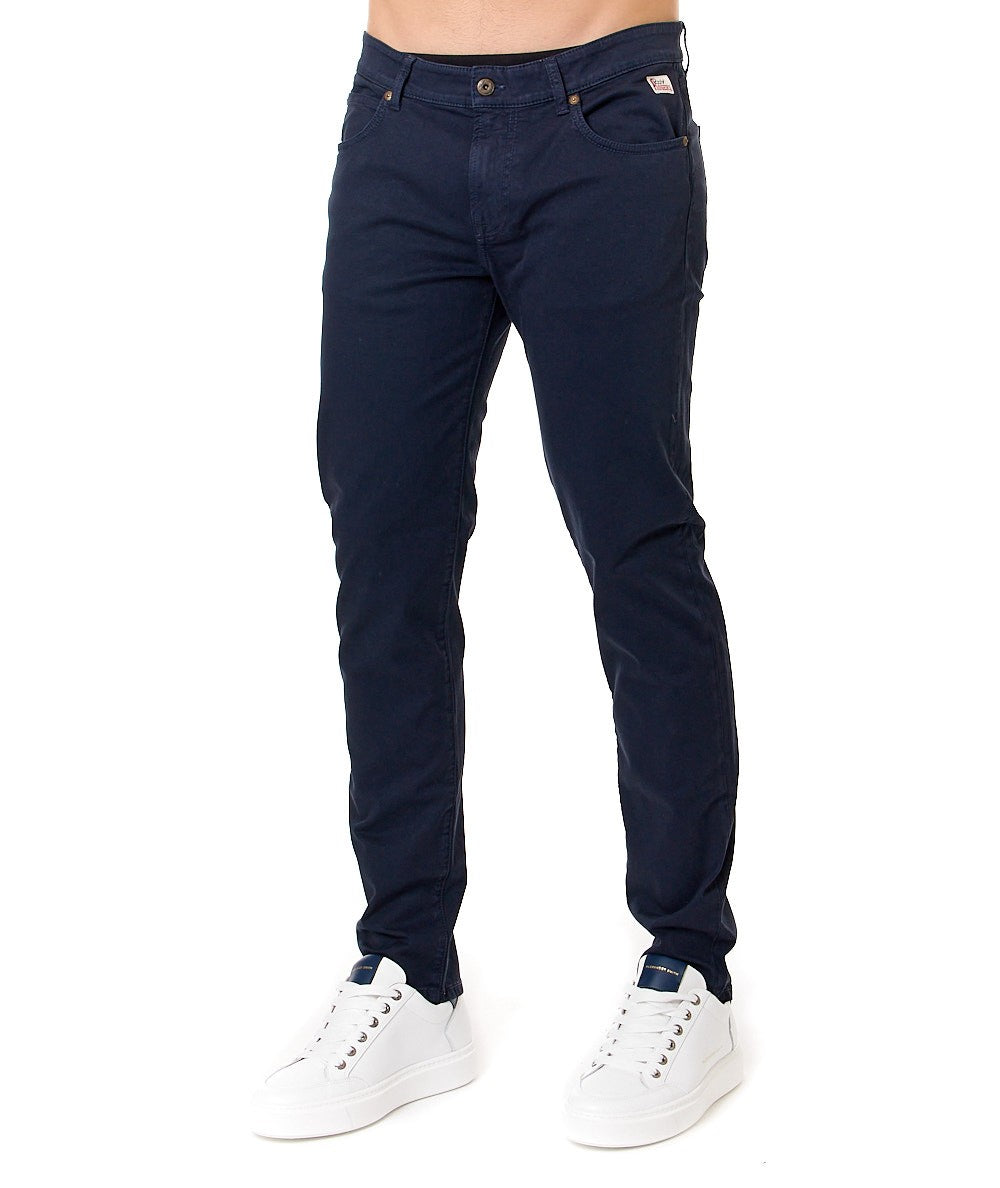 ROY ROGER'S PANTALONE IN GABARDINA 517 PLAIN RRU089C9250112 BLU NAVY