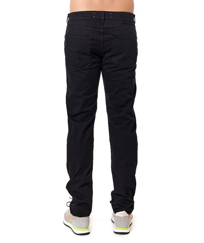 ROY ROGER'S PANTALONE IN GABARDINA 517 PLAIN RRU089C9250112 NERO