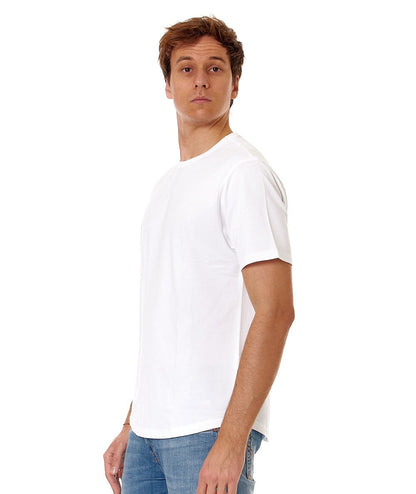 SUN68 T-SHIRT IN COTONE OPERATO T34127 BIANCO