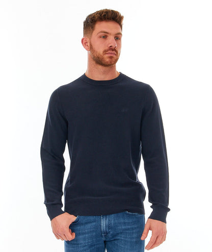 SUN68 MAGLIA GIROCOLLO IN COTONE PUNTO RISO K34118 BLU NAVY