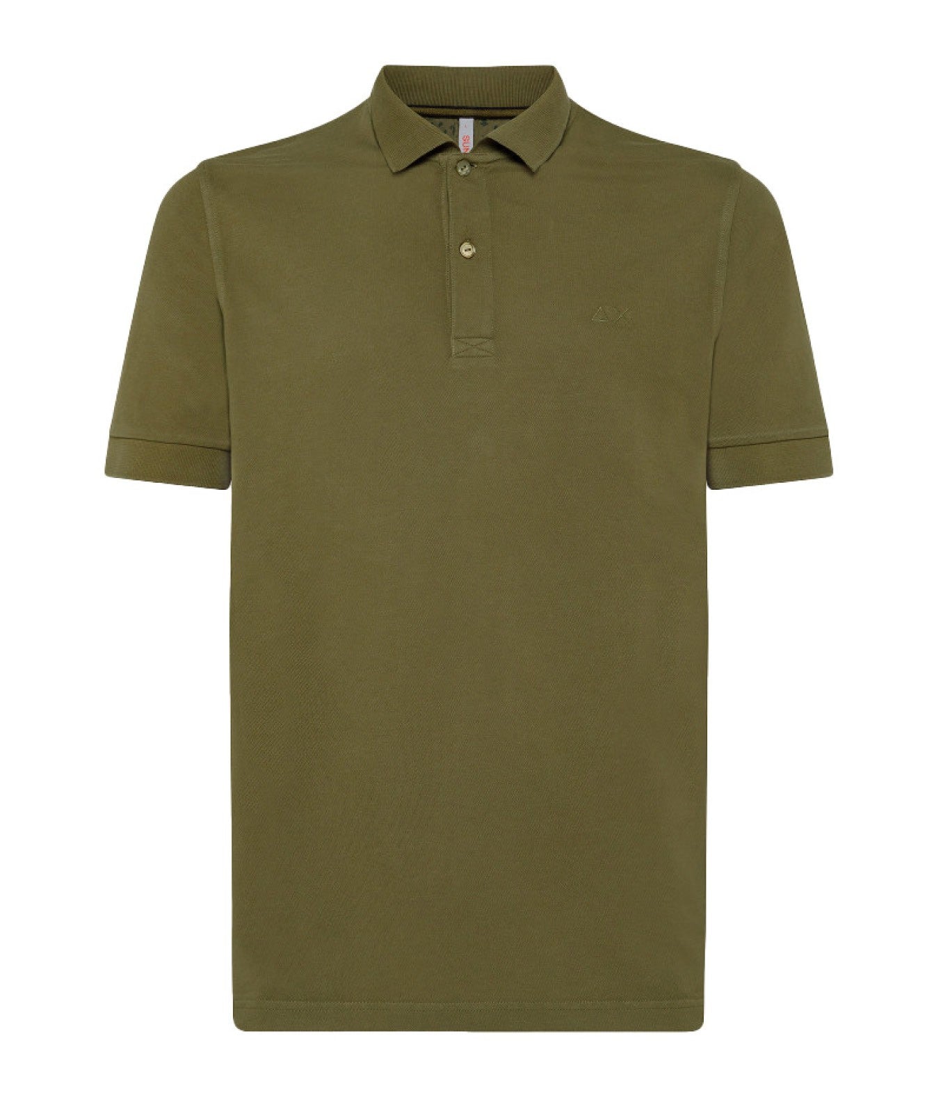 SUN68 POLO TINTO FREDDO A33103 VERDE MILITARE