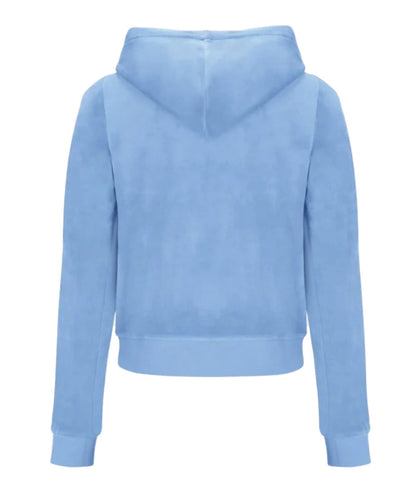 JUICY COUTURE FELPA IN VELLUTO ROBERTSON VEJB70001WPFJ09 AZZURRO POLVERE