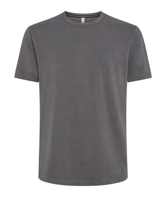 SUN68 T-SHIRT IN COTONE OPERATO T34127 ANTRACITE