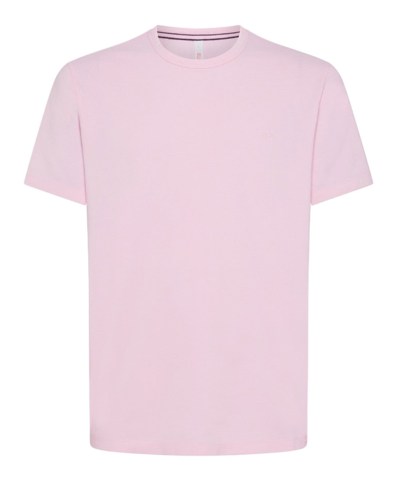 SUN68 T-SHIRT IN COTONE OPERATO T34127 ROSA