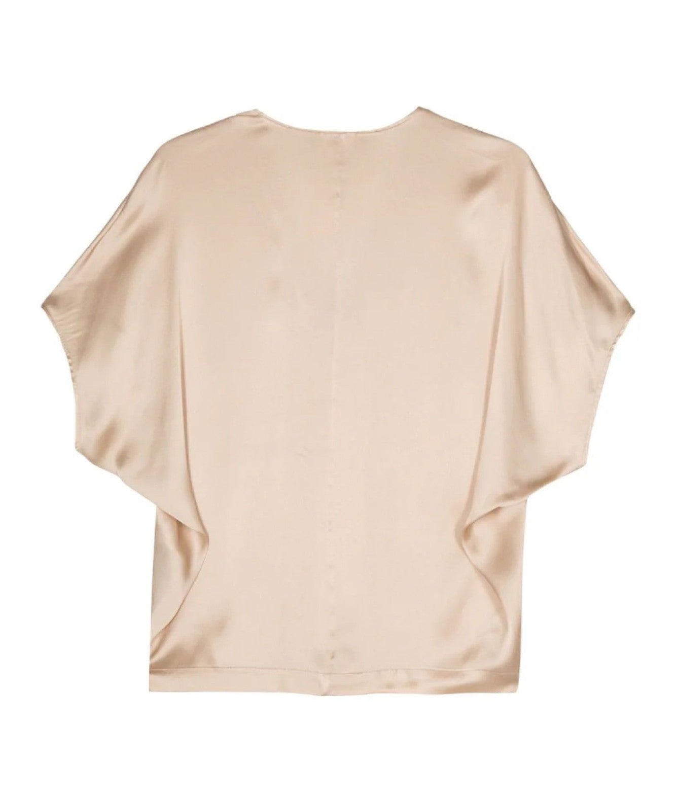 SEMICOUTURE BLUSA IN RASETTO GABRIELLE Y4SM03 CHAMPAGNE