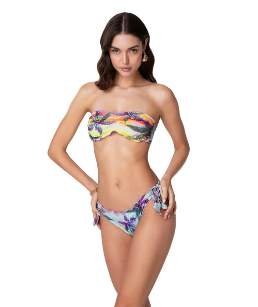 F**K BIKINI A FASCIA E SLIP CON ARRICCIATURE FK24-1341X03 MULTICOLORE