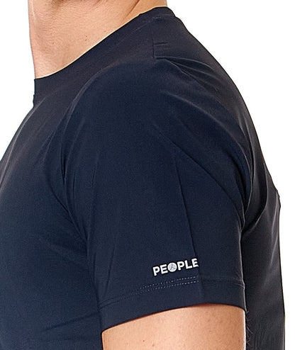 PEOPLE OF SHIBUYA T-SHIRT IN TESSUTO TECNICO ELASTICIZZATO NANZOI BLU