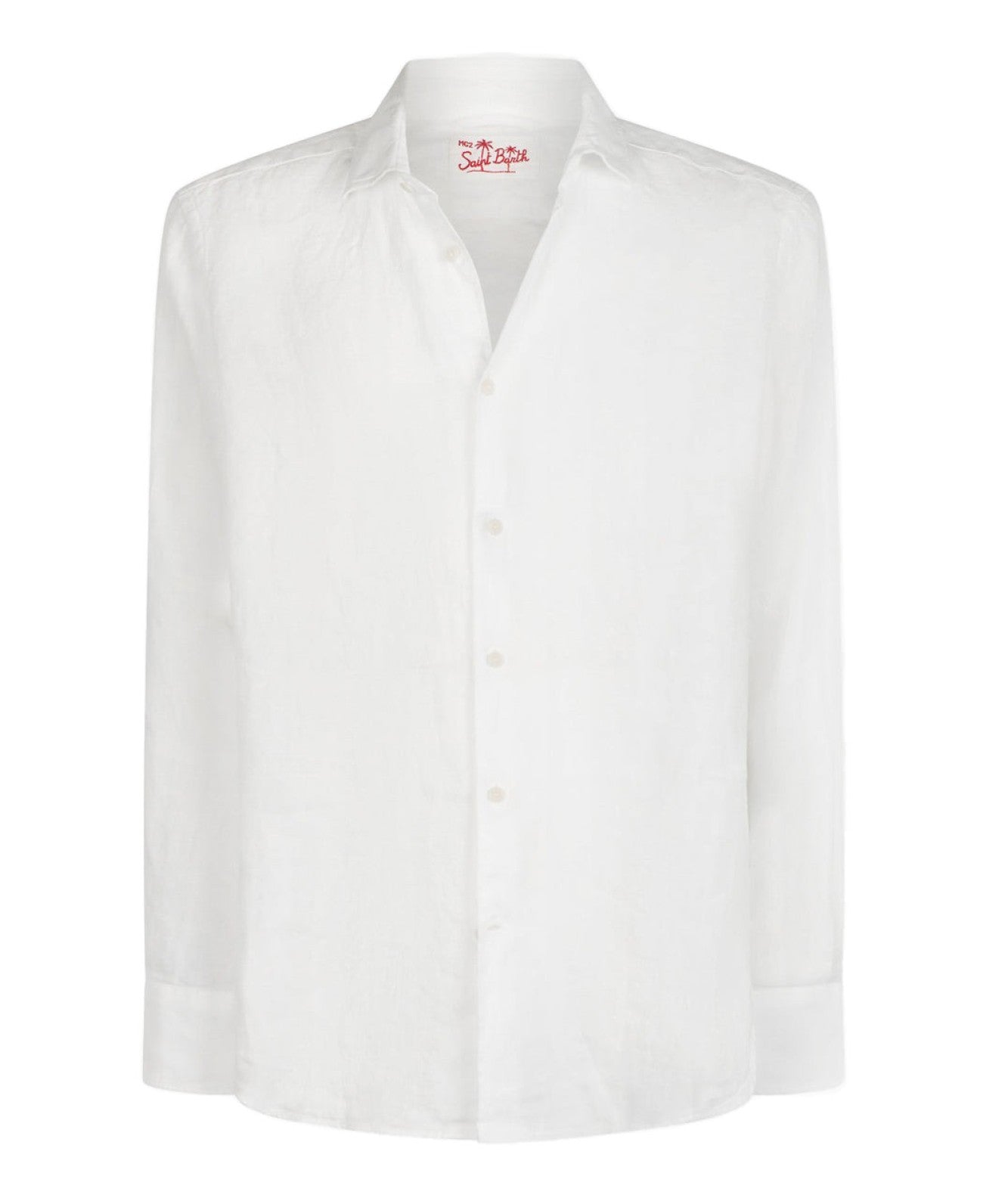 MC2 SAINT BARTH CAMICIA IN LINO PAMPLONA PAMP001 BIANCO