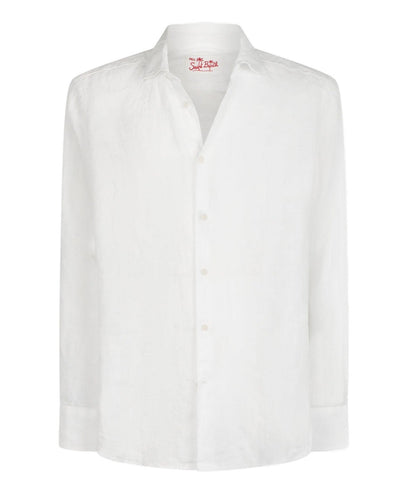 MC2 SAINT BARTH CAMICIA IN LINO PAMPLONA PAMP001 BIANCO