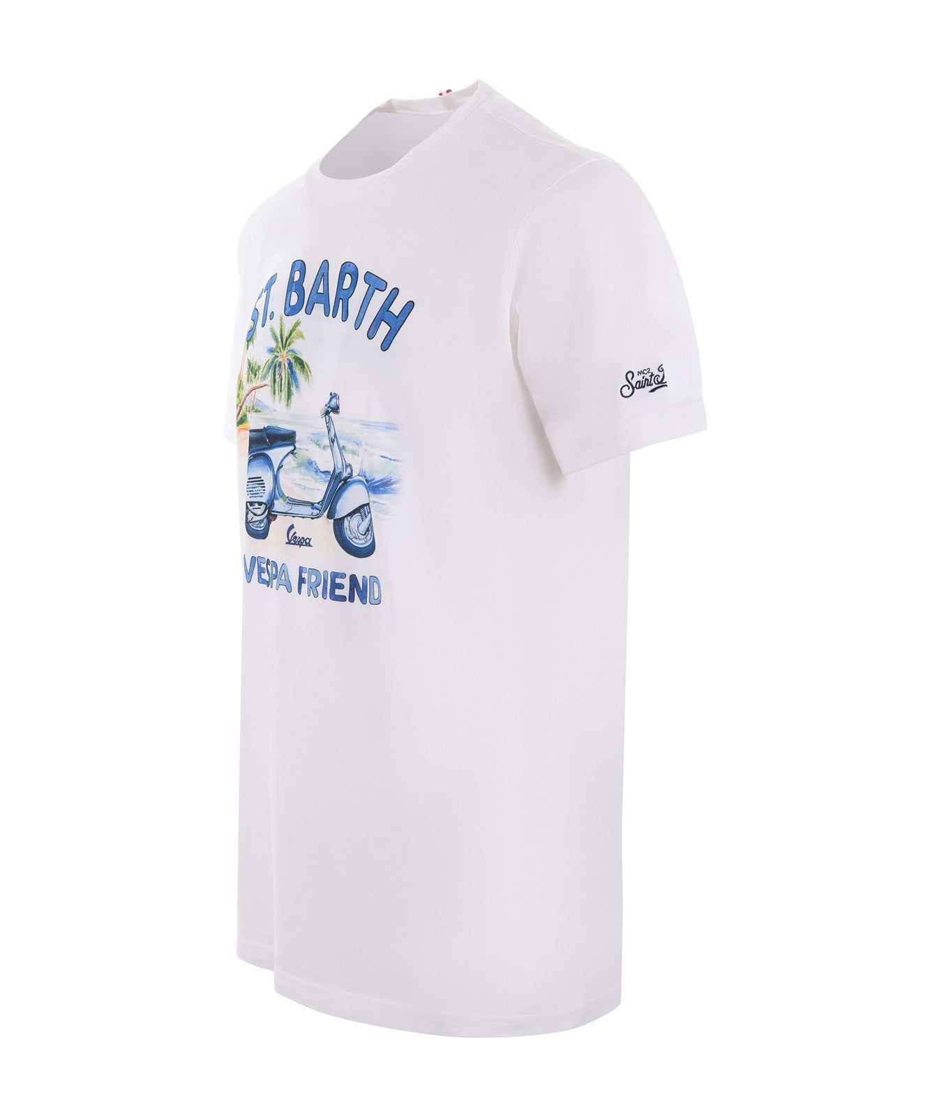 MC2 SAINT BARTH T-SHIRT VESPA EDIZIONE SPECIALE TSHIRT MAN TSHM001 BIANCO