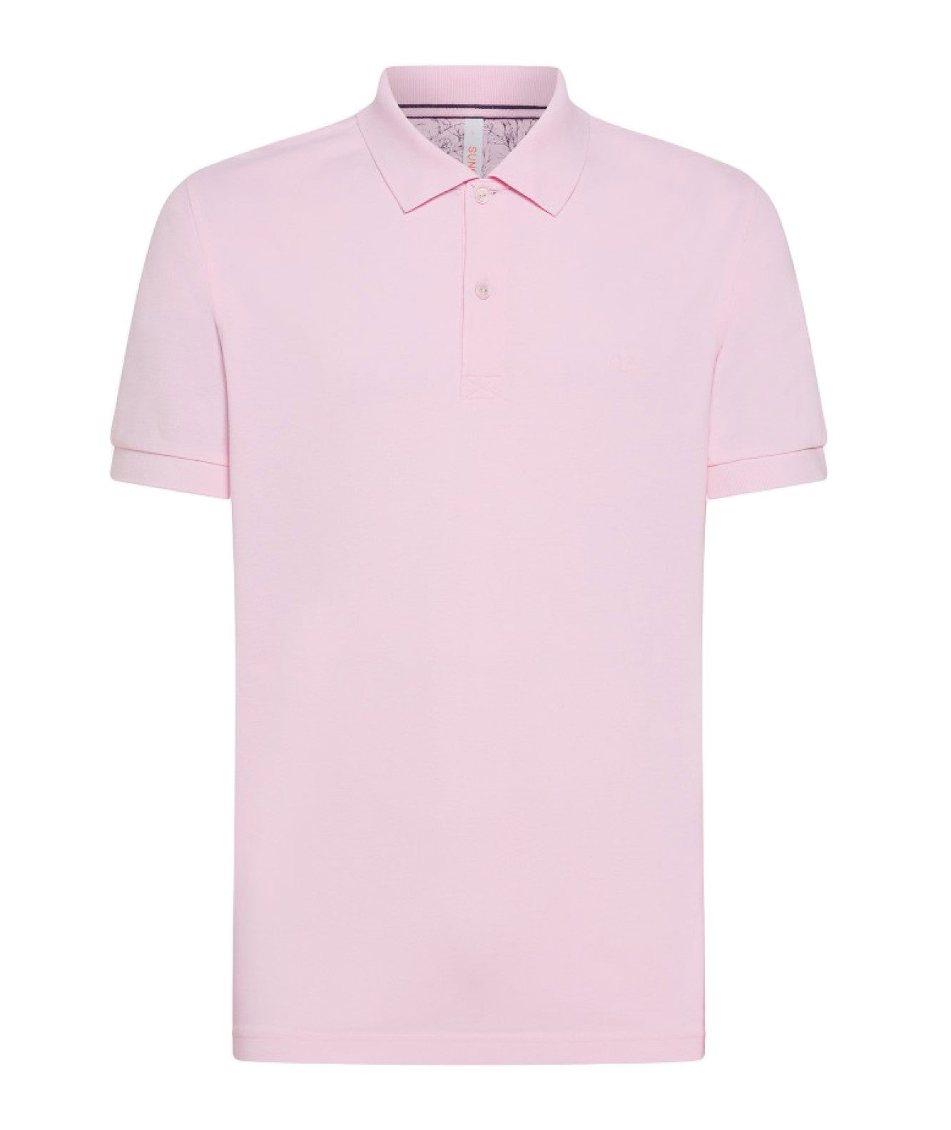 SUN68 POLO COLD DYE DETAILS EL. A34104 ROSA CHIARO