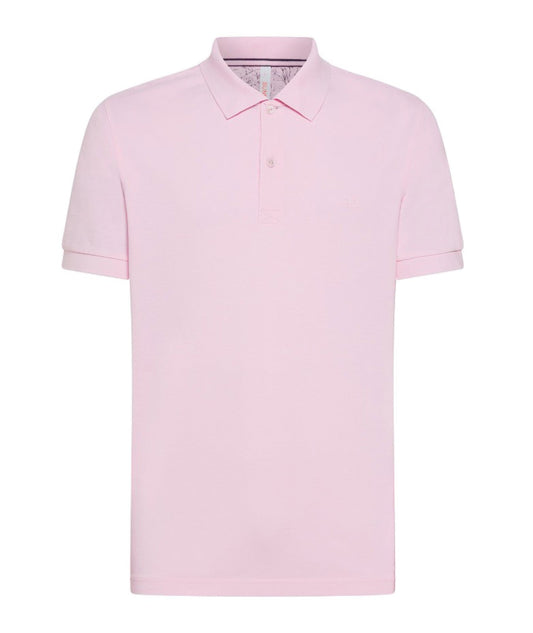 SUN68 POLO COLD DYE DETAILS EL. A34104 ROSA CHIARO