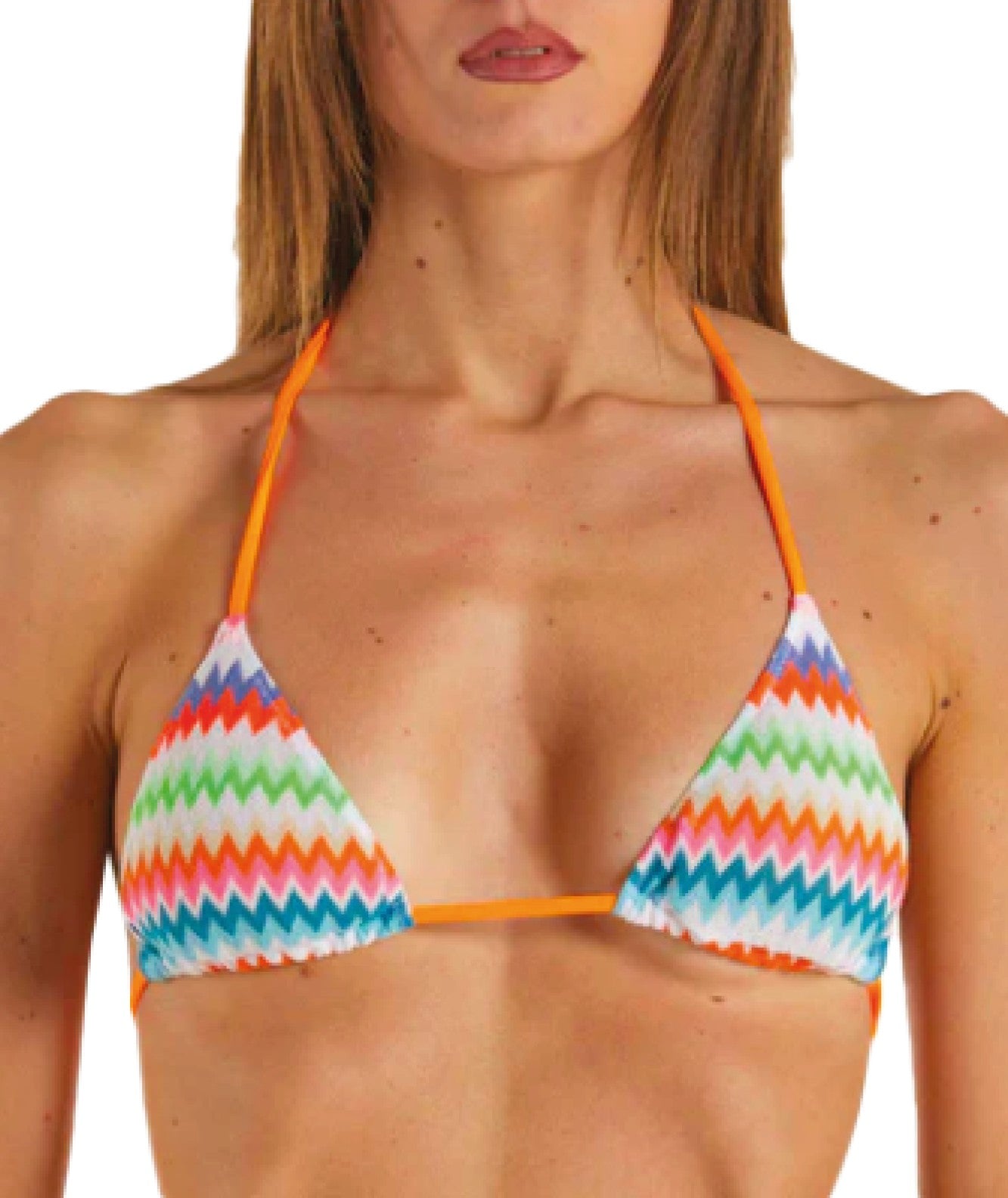 MC2 SAINT BARTH TOP A TRIANGOLO LEAH RACHEL 00361D MULTICOLORE