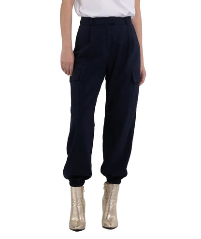 REPLAY PANTALONE JOGGERS MISTO LANA W8085.84779  NERO