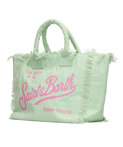 MC2 SAINT BARTH BORSA IN TELA DI COTONE VANITY VANI001 VERDE