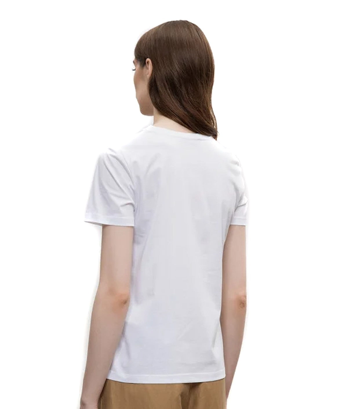 MAX MARA STUDIO T-SHIRT IN COTONE STAMPA ZEBRE RITA BIANCO