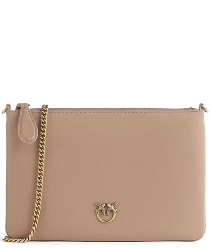 PINKO BORSA CLASSIC FLAT LOVE SIMPLY 100455-A0F1 BEIGE