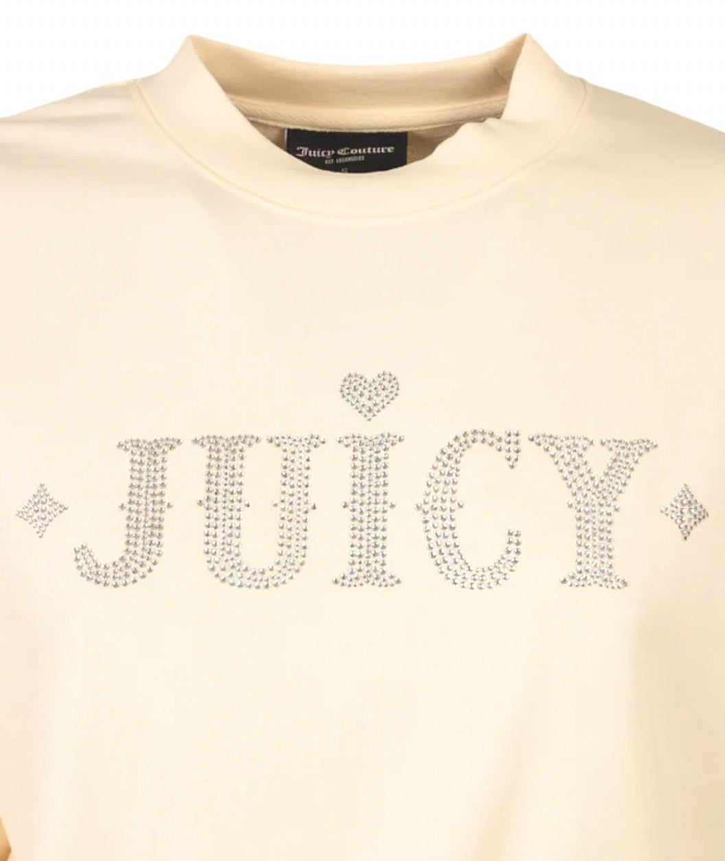 JUICY COUTURE FELPA GIROCOLLO RODEO BEIGE VEJB70314WJFJ23