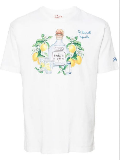 MC2 SAINT BARTH T-SHIRT STAMPA TEQUILA BOOM TSHM001 BIANCO