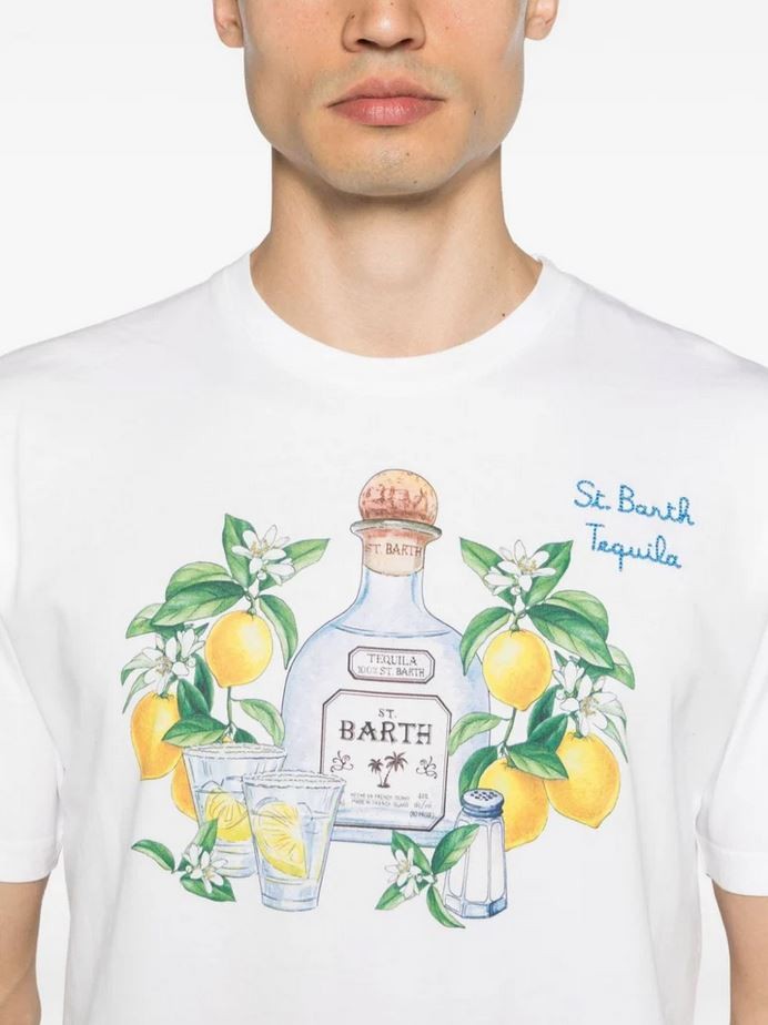 MC2 SAINT BARTH T-SHIRT STAMPA TEQUILA BOOM TSHM001 BIANCO