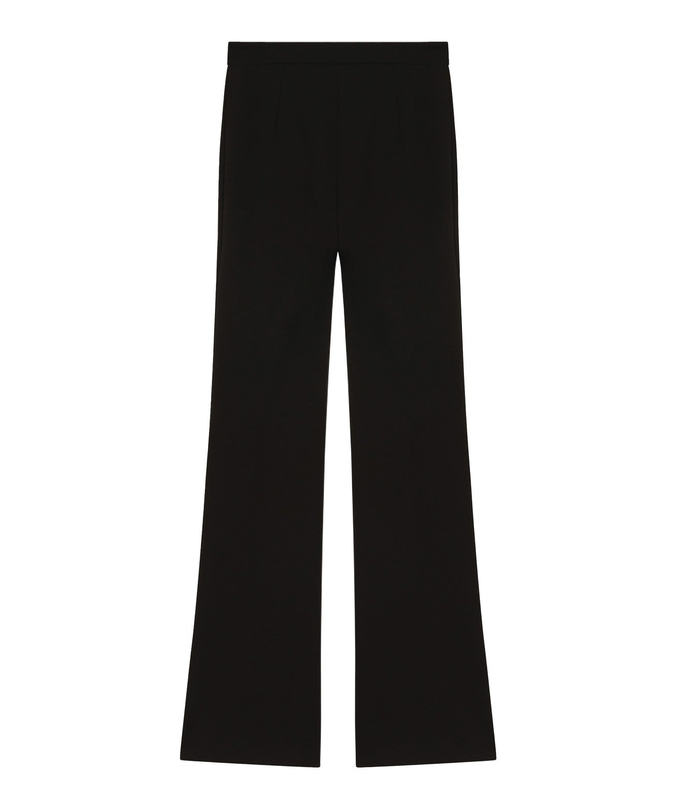 PINKO PANTALONI FLARE-FIT IN PUNTO STOFFA HULKA NERO