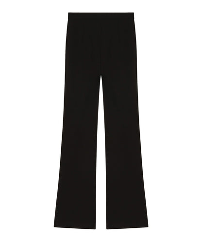 PINKO PANTALONI FLARE-FIT IN PUNTO STOFFA HULKA NERO