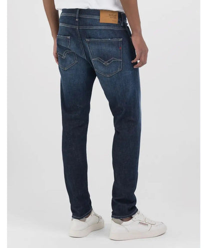 REPLAY JEANS IN COTONE STRETCH WILLBI M1008.000.285720 DENIM SCURO